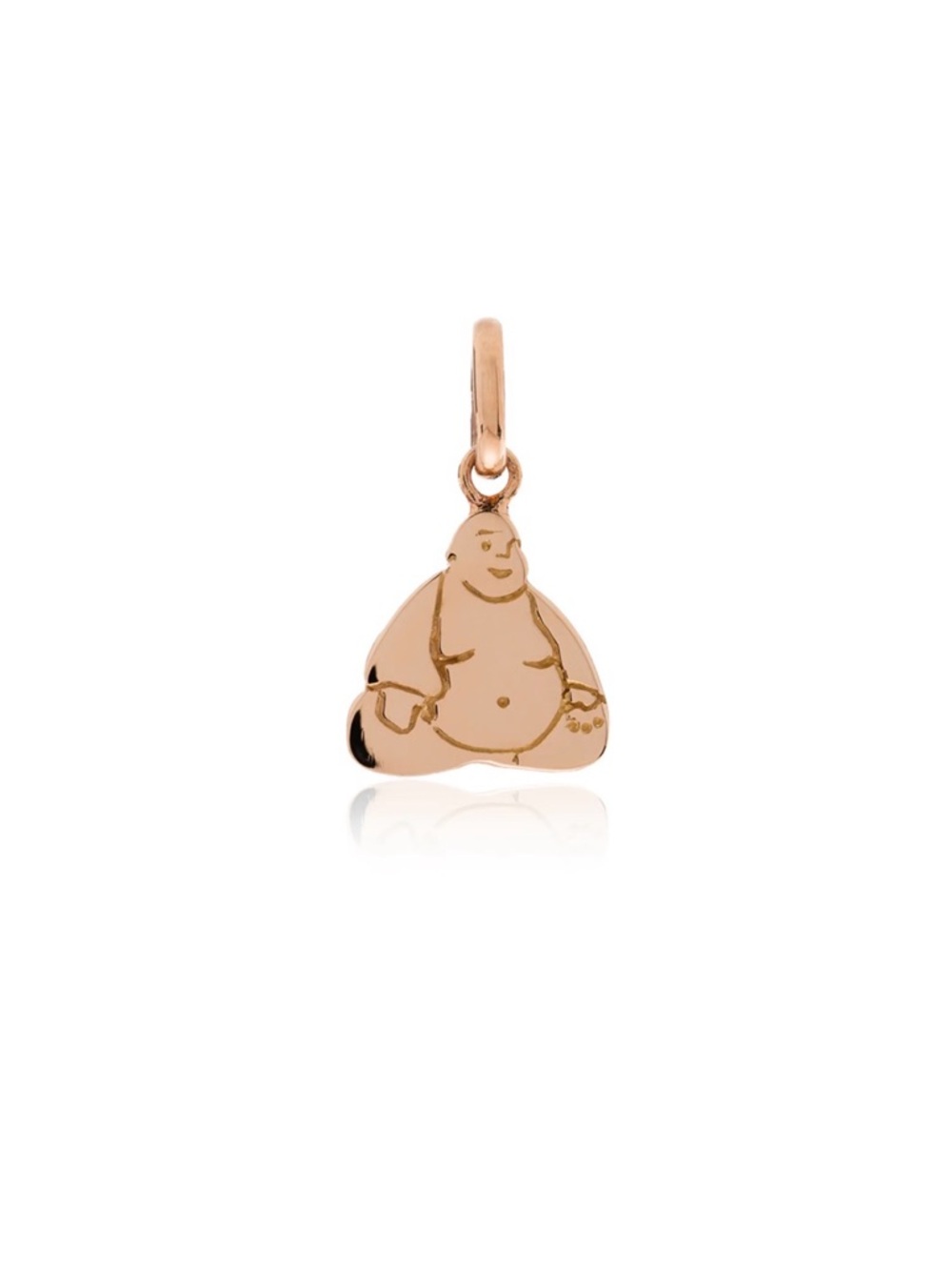 Buddha Charm Pendant in 14K Solid Rose Gold